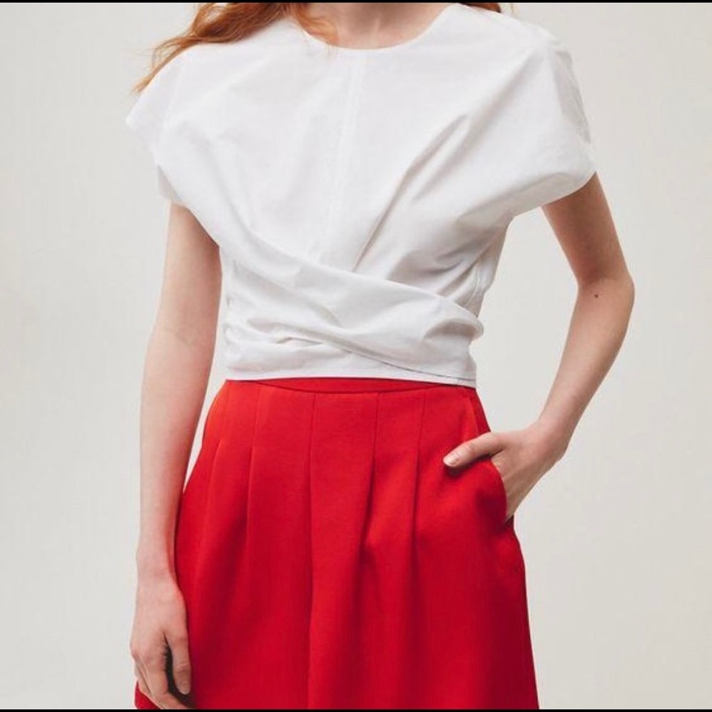 Aritzia Le Fou Tie Front Top
